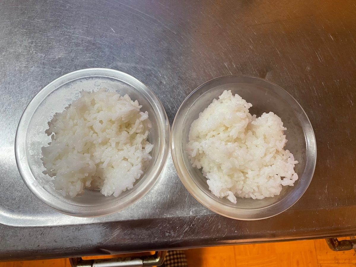 お米の食べ比べ